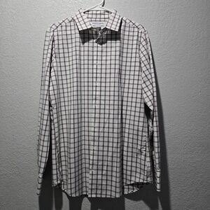 Mizzen+Main White and Red Plaid Shirt